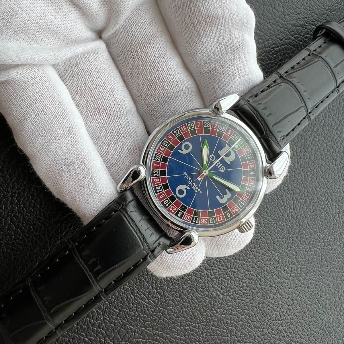 レア 調整済 オリス ORIS 美品 メンズ 機械式 腕時計 手巻き