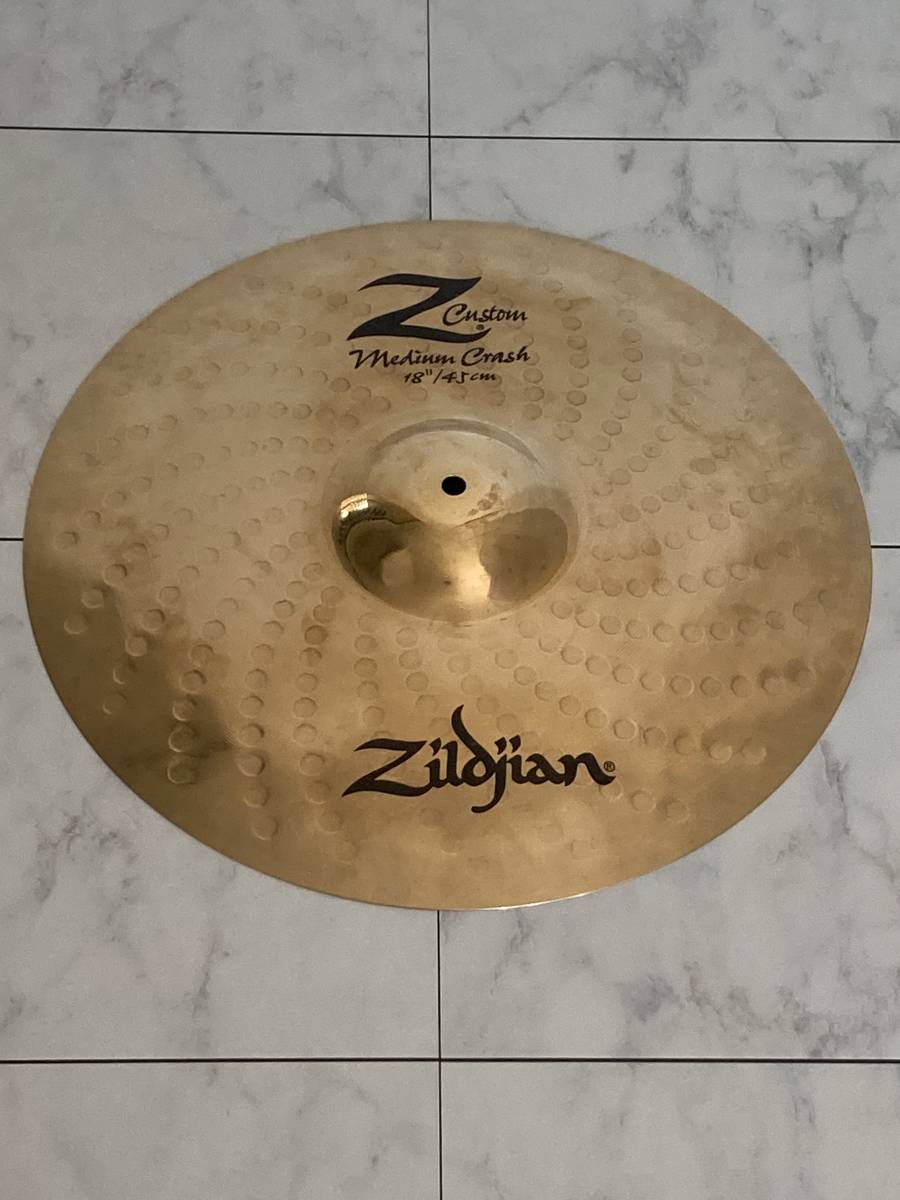 【美品】Zildjian Z Custom Medium Crash 18" ジルジャン Zカスタム ミディアムクラッシュ クラッシュ シンバル