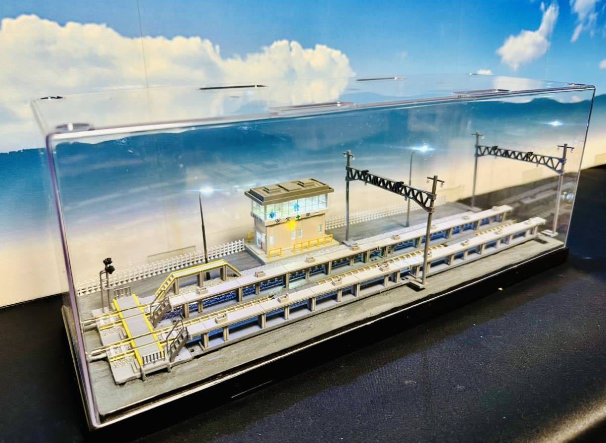 新品 鉄道模型 Nゲージ ジオラマ 新幹線車両基地展示台 展示ケース