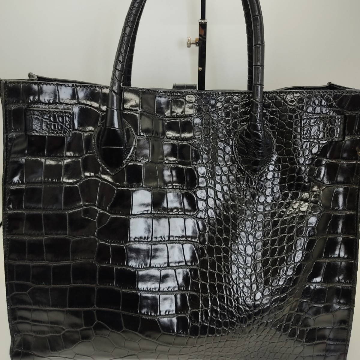 1円 〜【入手困難品】フルラ FURLA クロコ トートバッグ ビジネス