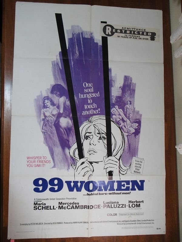 大人気，人気SALE OA090/US版1sh 映画ポスター 99 Women 監督 ジェス フランコ /ORG 69/44(映画)｜売買されたオークション情報、yahooの商品情報をアーカイブ公開 - オークファン その他