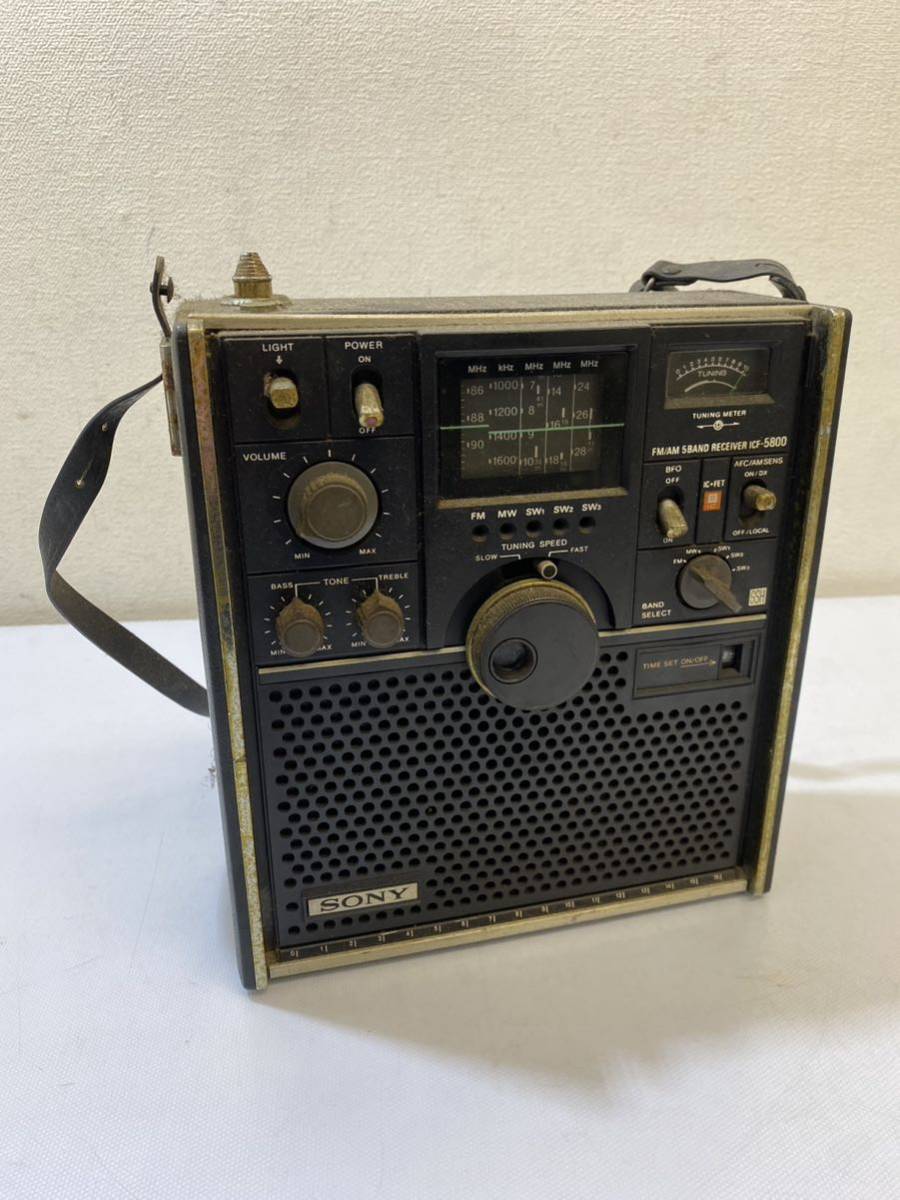 Y2693【自宅保管品】SONY ソニー ICF-5800 スカイセンサー 5バンド
