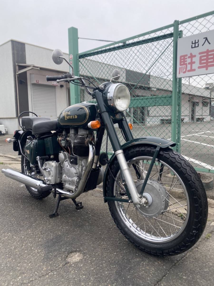 ロイヤルエンフィールド　ビュレット500　6563㎞　エンジン実働　500CC　H14年登録　大阪より　売り切り　Rエンフィールド
