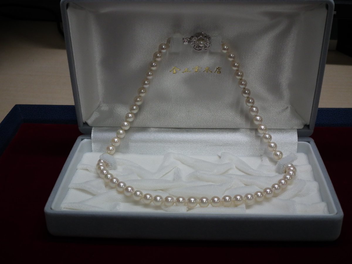 中古 金正堂本店 真珠 パールネックレス パール - ネックレス 専用です 