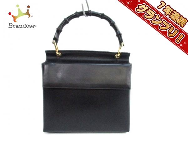 グッチ ハンドバッグ バンブー 黒 レザー GUCCI GUCCI（グッチ