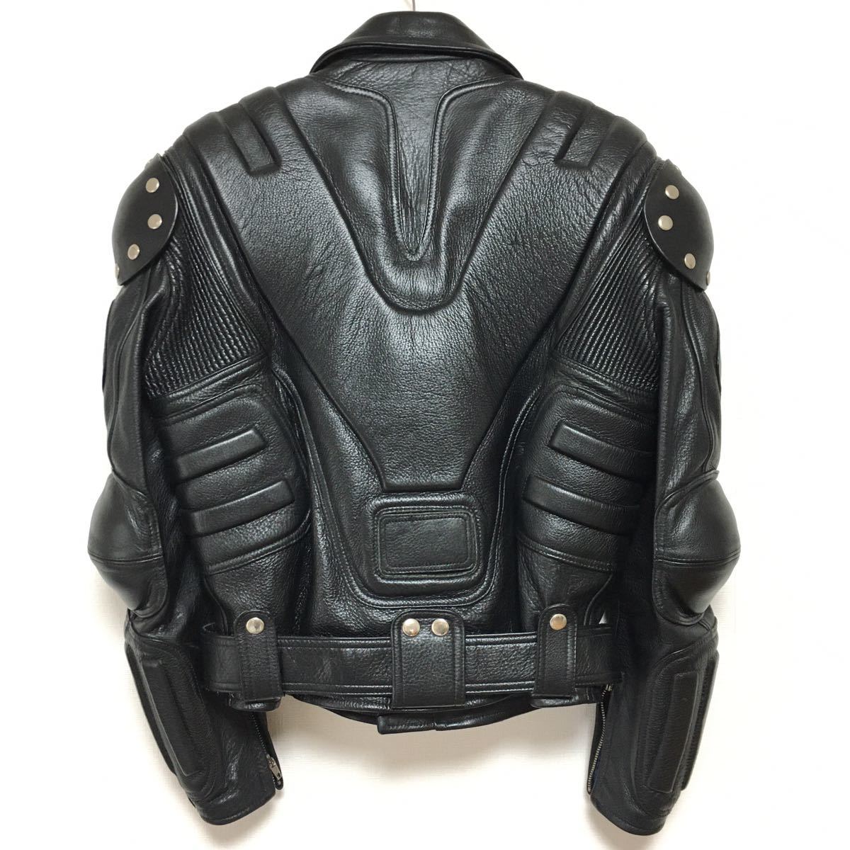 HIVE社ライダースジャケットL本革レザーバトルジャケット黒ブラック