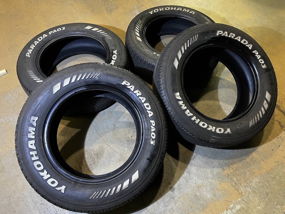 ヨコハマ・パラダPA03 215/65R16C 109/107S ハイエース　ホワイトレター