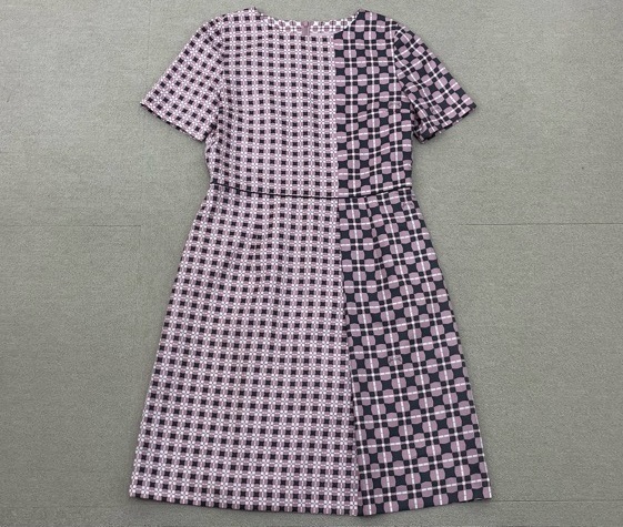 I03705) ハナエモリ HANAE MORI ALMA EN ROSE 総柄 半袖タック