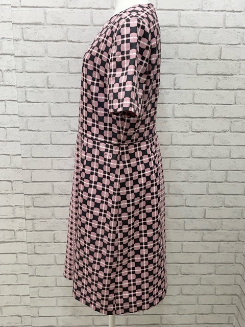 I03705) ハナエモリ HANAE MORI ALMA EN ROSE 総柄 半袖タック