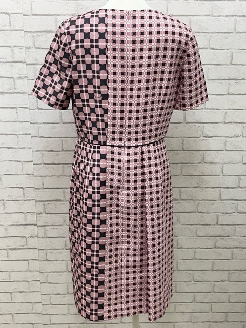 I03705) ハナエモリ HANAE MORI ALMA EN ROSE 総柄 半袖タック
