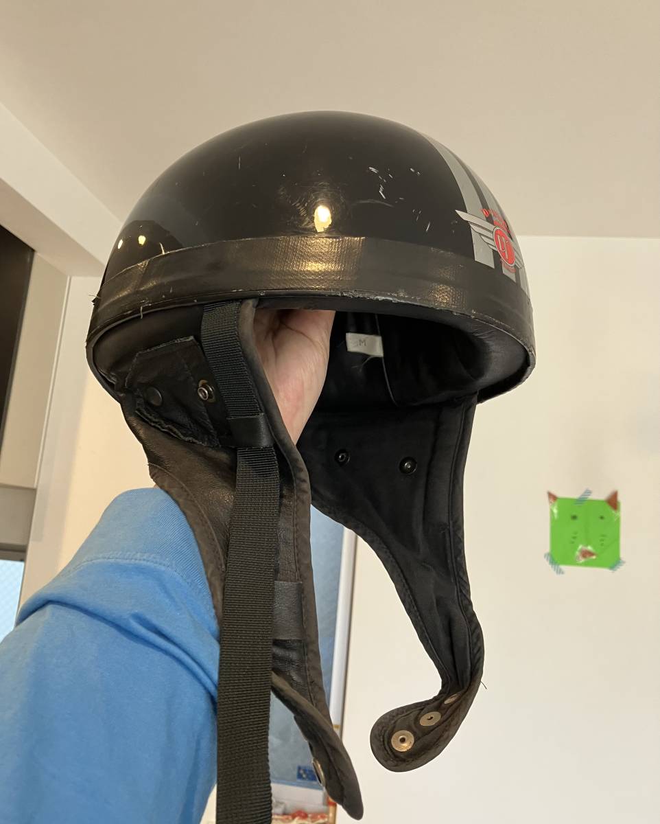 DAVIDA 半帽ヘルメット HALCYON ゴーグル 英国製 鑑賞用 HALCYON英製