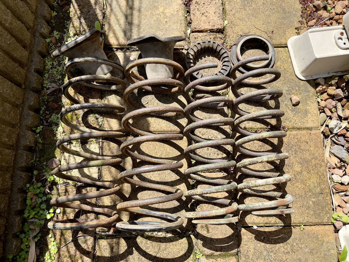 シルビア　s110 スプリング　バネ　純正フロント　社外リア