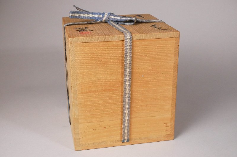 真作 木村芳郎 碧釉蓋付壷 高さ約16センチ - メルカリ