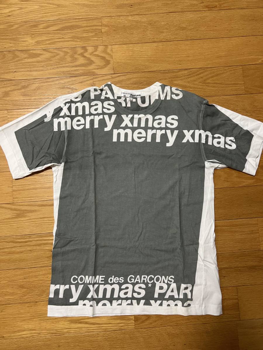 COMME des GARCONS PARFUMS コムデギャルソンパルファム 半袖 クルーネック プリント Tシャツ クリスマス xmas
