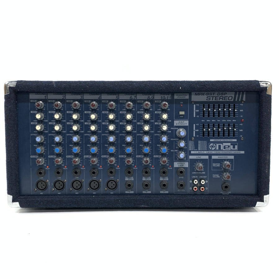 neu パワードミキサー MPX-9 DSP 美品 neu MPX-9 DSP パワードミキサー