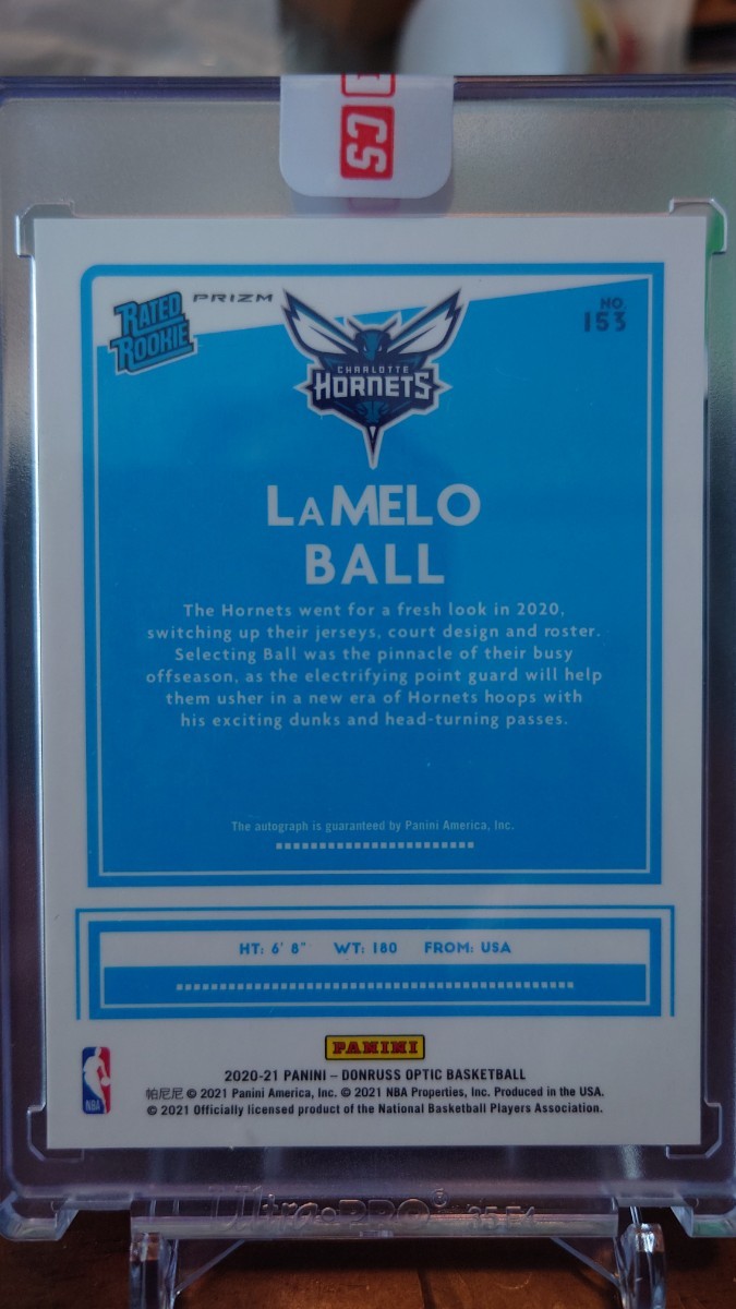 2020 Panini. Donruss. Optic. LaMelo Ball(ラメロ・ボール)直筆サイン