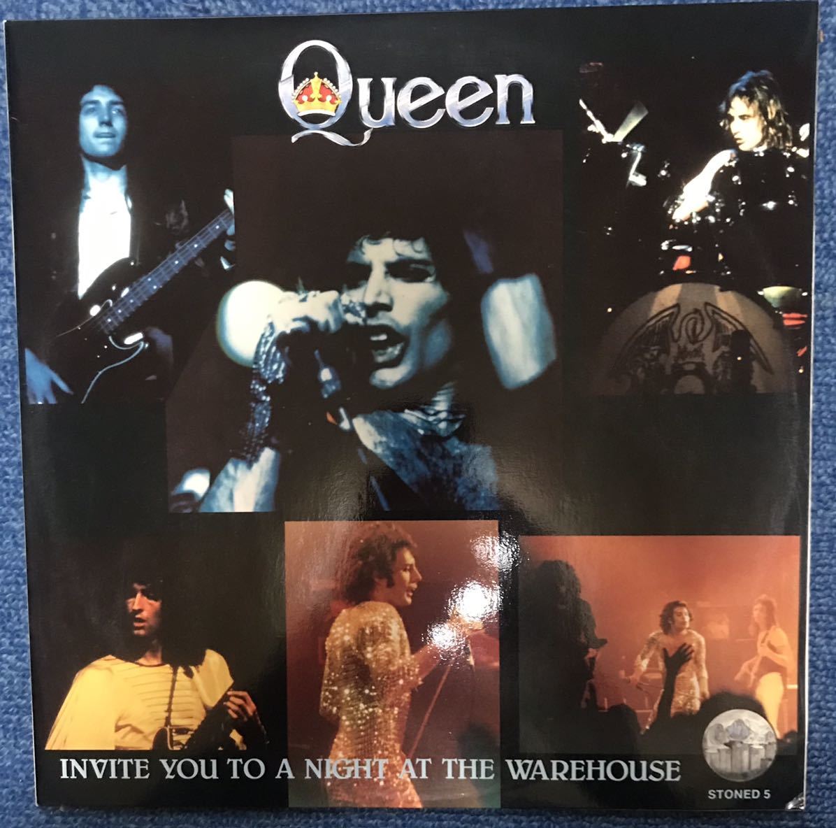 Queen mega rare Swedish original stoned label 2LP live recording album tmoq tmq bootleg boot ブート Ex+/Ex+2