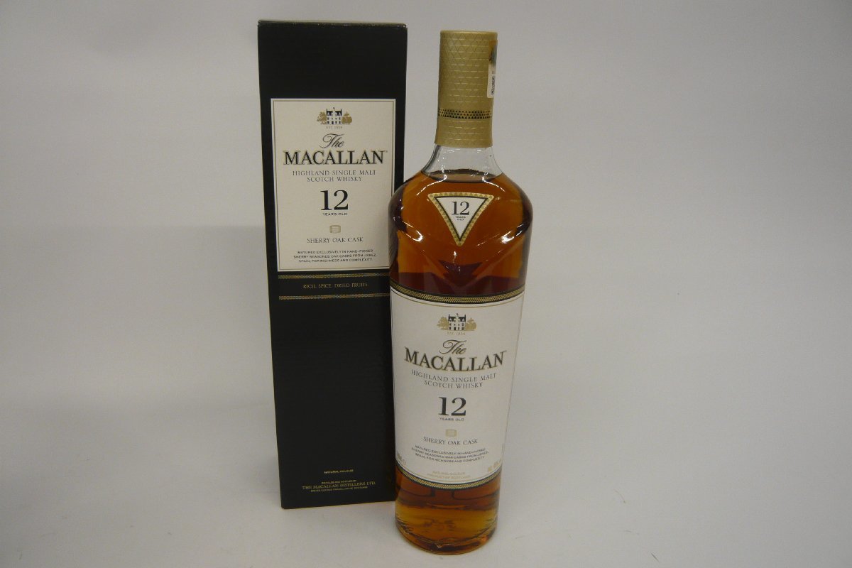 1円～ おたからや◆K0425-33　マッカランTHE MACALLAN　12年　40％　700ml　ウイスキー　スコッチSCOTCH