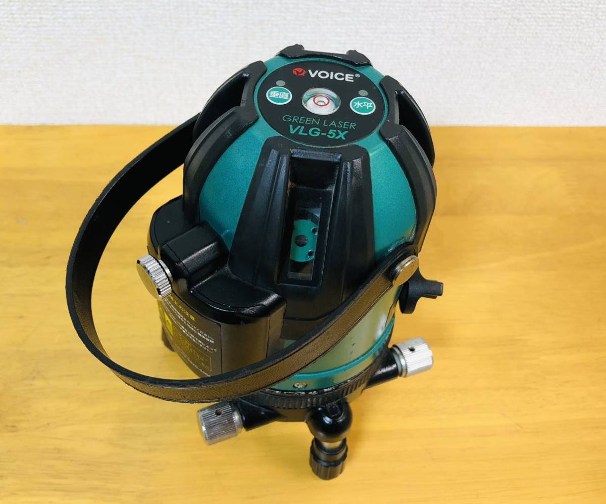 VOICE 5ライン グリーンレーザー墨出し器 VLG-5X 4方向大矩照射モデル 中古品。。。_8