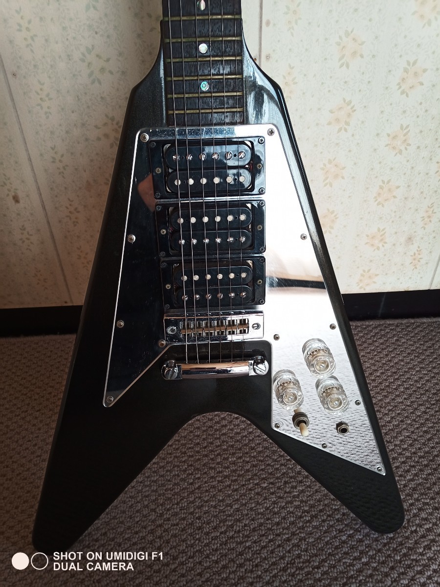 84年製 Greco TUSK GTV-60 パープル フライングV 1984 Greco Japan GTV