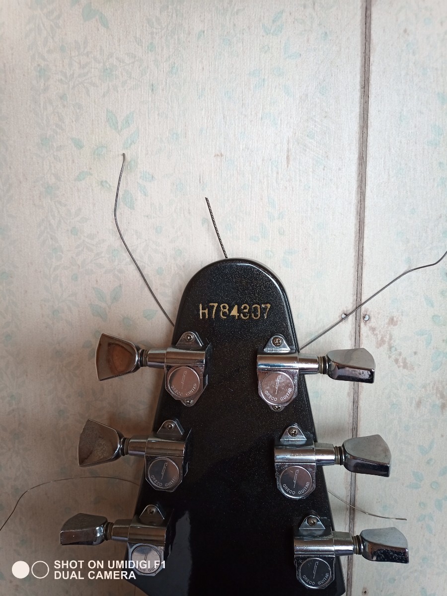 84年製 Greco TUSK GTV-60 パープル フライングV 1984 Greco Japan GTV