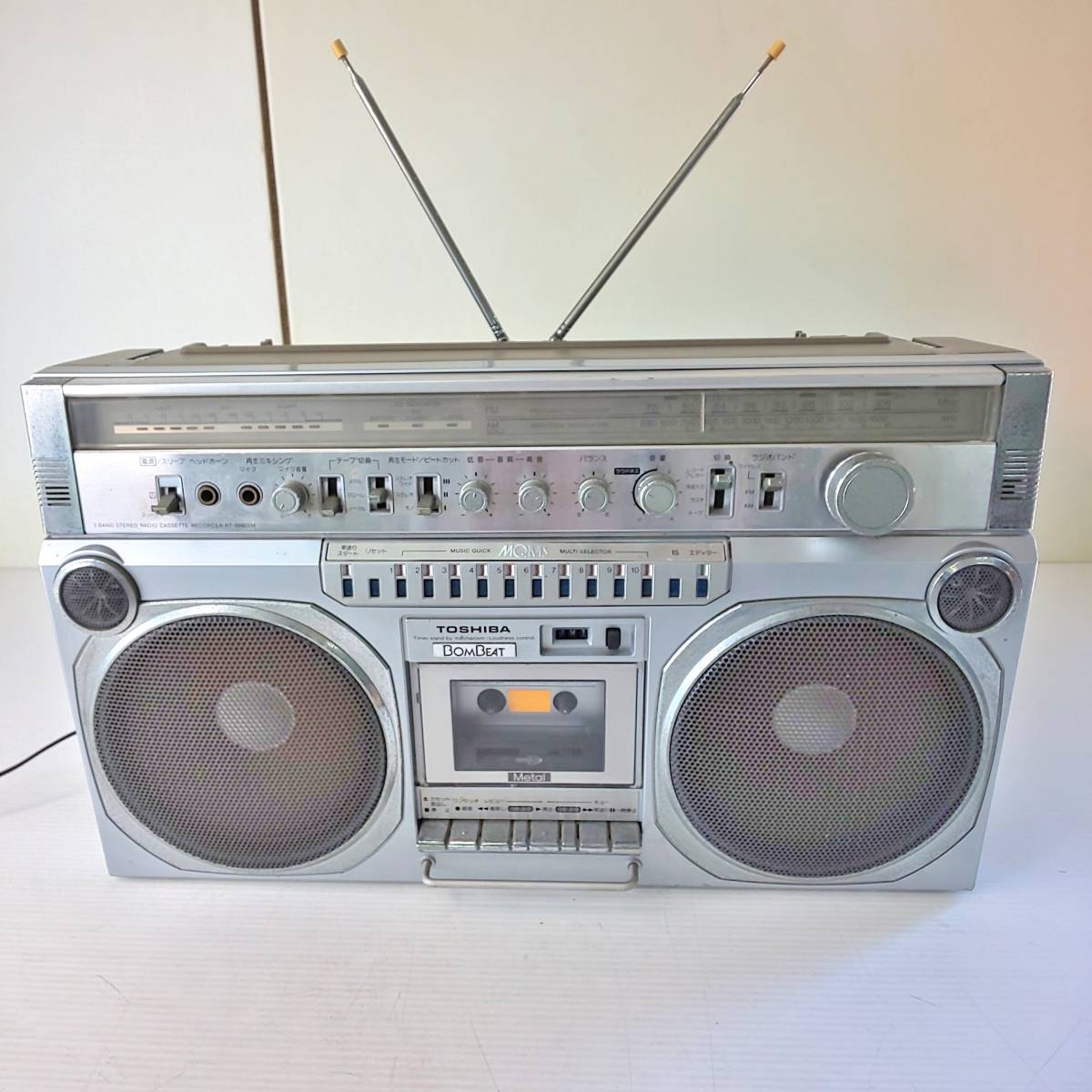 東芝 ラジカセ RT-9990SM BOM BEAT ステレオ ラジオカセット 昭和