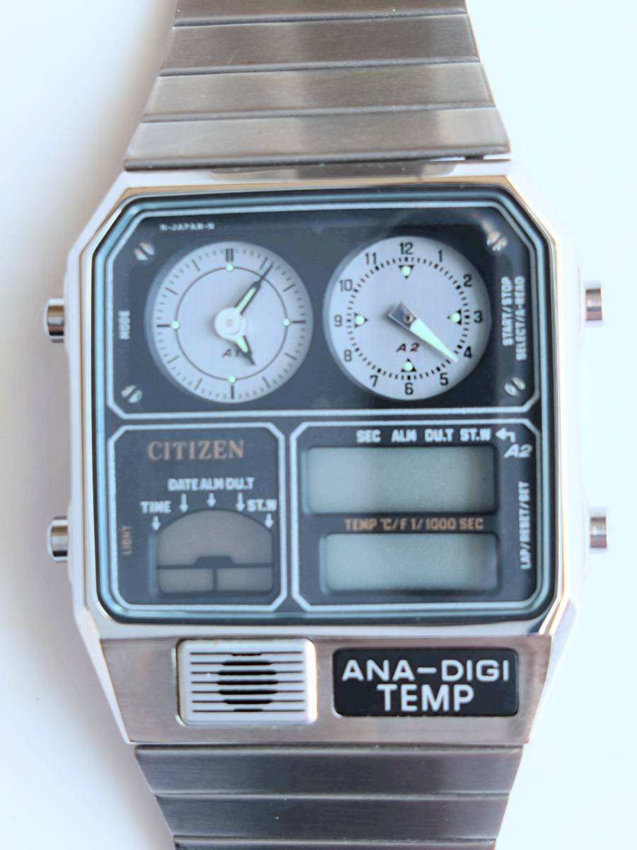 シチズン アナデジテンプ 極美品 ジャンク品 CITIZEN シチズン
