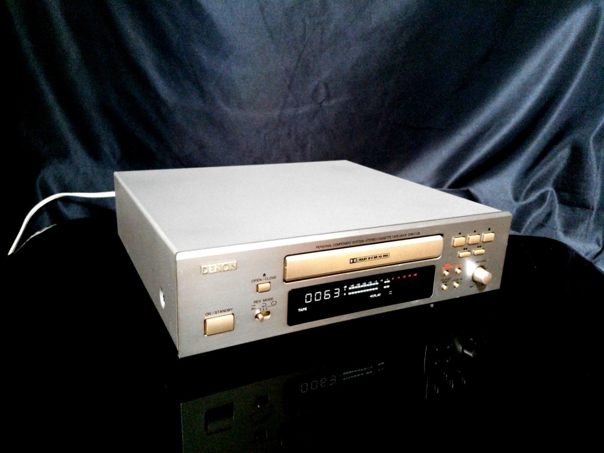 メンテ動作品【DENON DRR-F100カセットデッキ】音出し確認、全ベルト