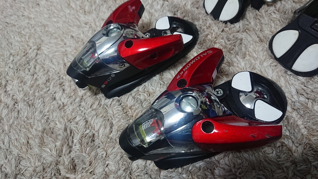 SALOMON S912ti カラー：レッド 解放値4-12 ブレーキ75㎜幅 【公式通販】