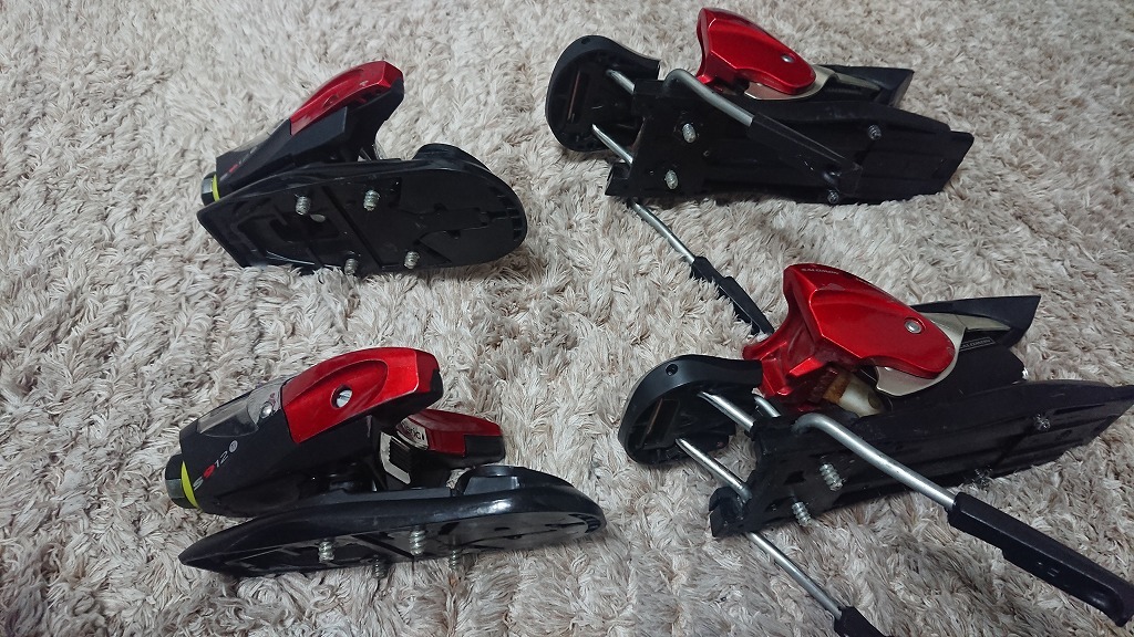 SALOMON S912ti カラー：レッド 解放値4-12 ブレーキ75㎜幅 【公式通販】