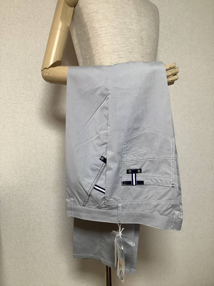 Ｙ★新品未使用★ウエスト91cm VAGIIEバジエ　明るいグレー綿パン　定価19，000円　激安処分　春夏パンツ　