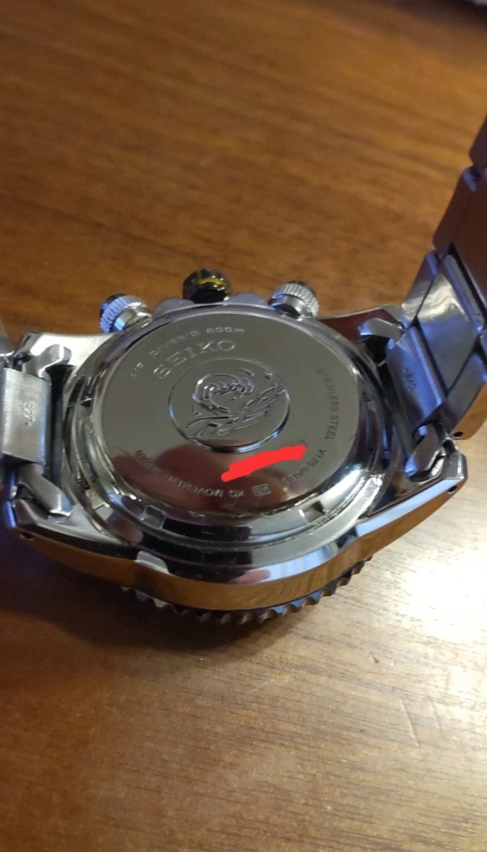 稼働品【中古で美品部類】2月二次電池交換☆SEIKO V175-0AD0 PROSPEX 