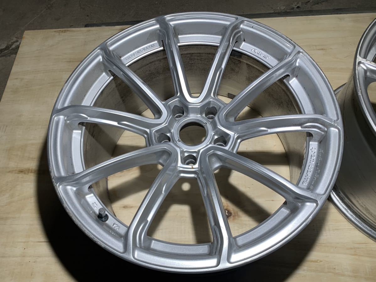 ジャンク グラムライツ57ゲッター 18インチ 9.5J +22 PCD114.3 5H 2本 