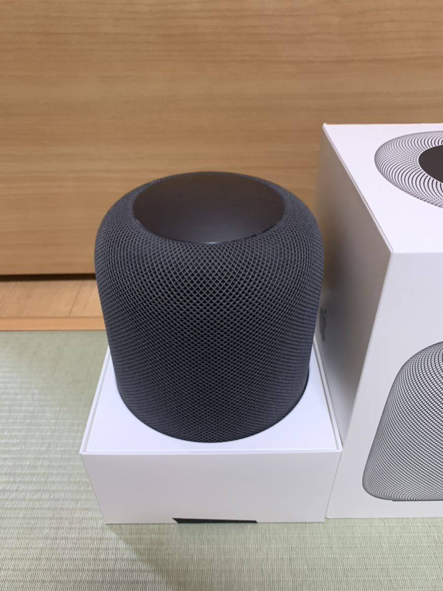 ②ジャンクApple Pod 本体 スマートスピーカー ジャンク】Apple HomePod 初代 スペースグレー スマートスピーカー AI