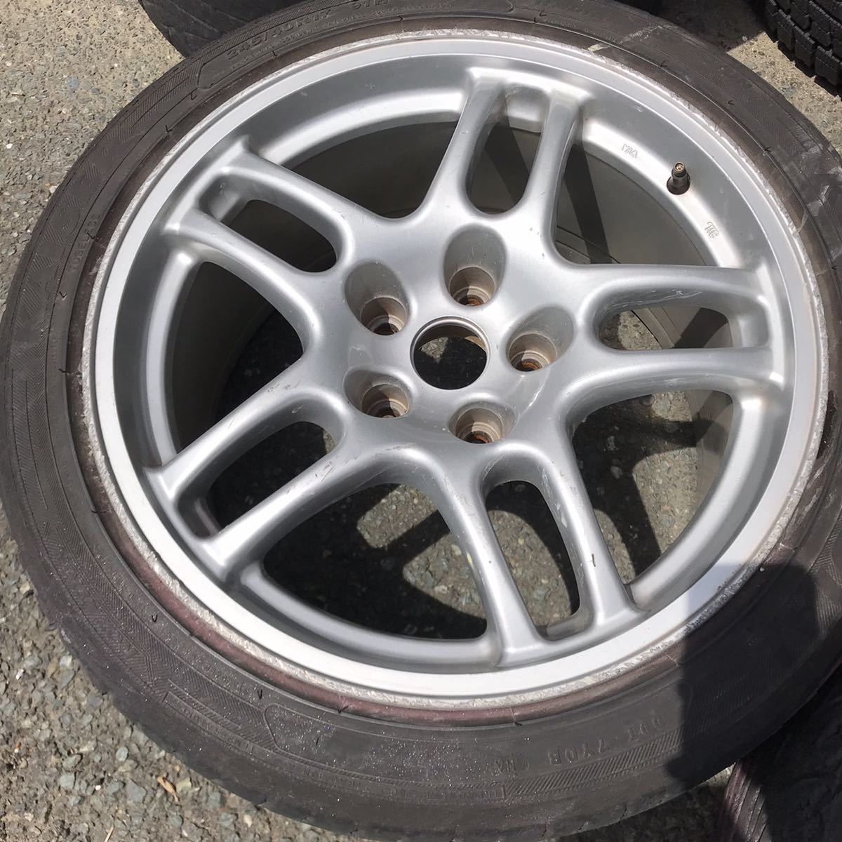 BCNR33 スカイライン GT-R R33 17インチ 9J＋30 純正ホイール 2本セット