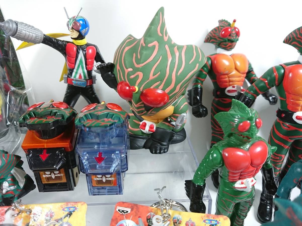 仮面ライダー 昭和ライダー キッズ 食玩 指人形 ソフビフィギュア