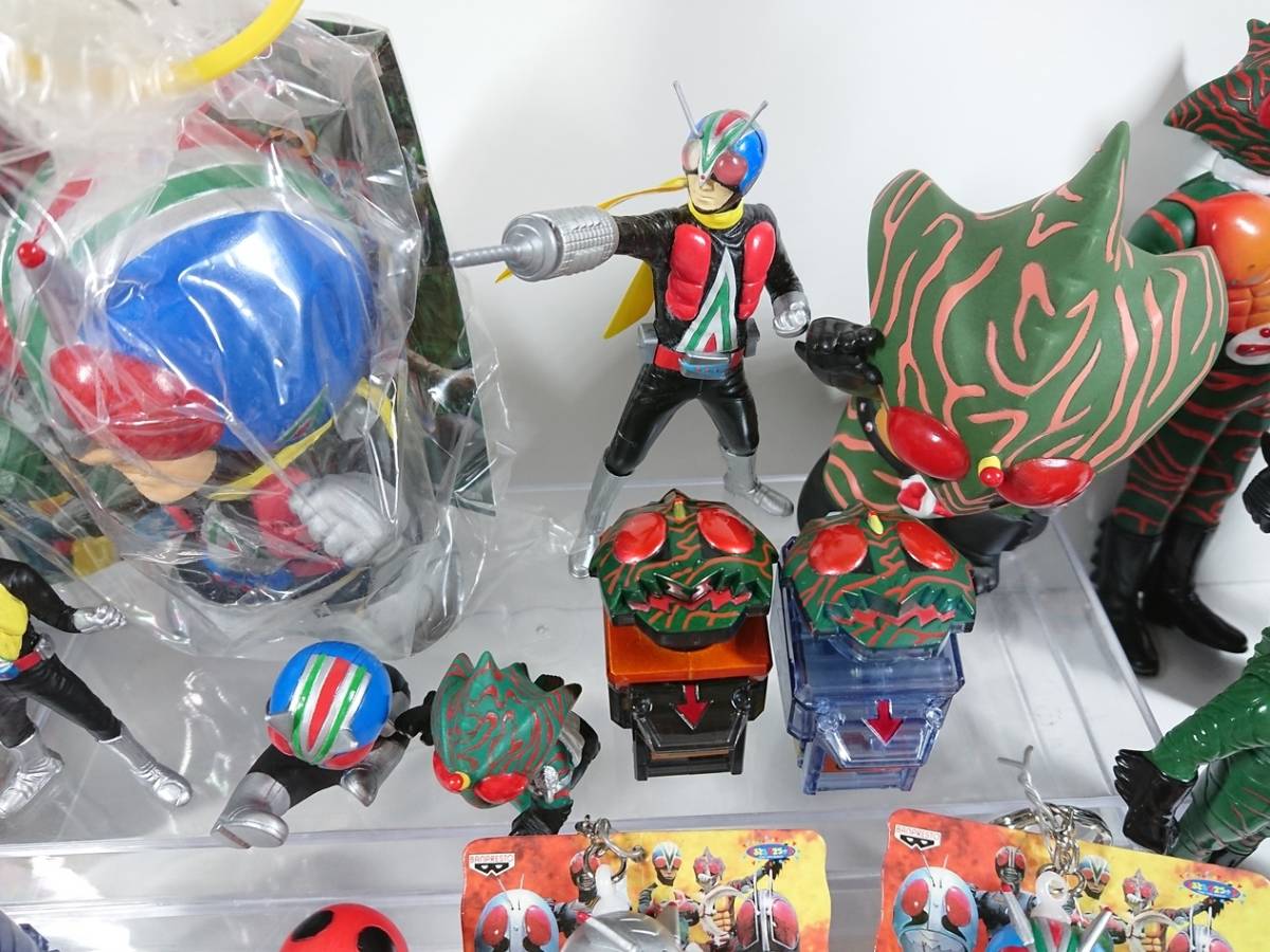 仮面ライダー 昭和ライダー キッズ 食玩 指人形 ソフビフィギュア
