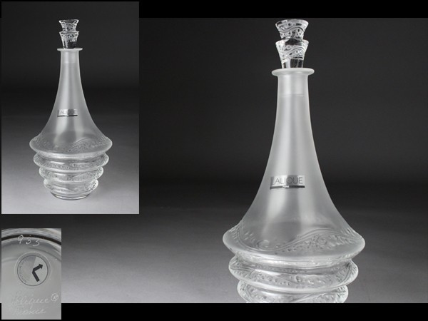 【西】E053 LALIQUE ラリック デキャンタ