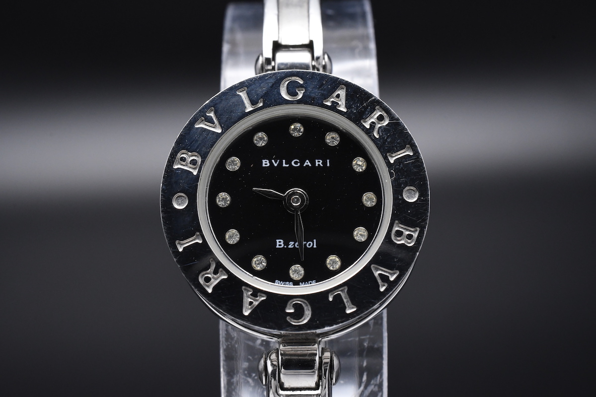 ジャンク/動作未確認 BVLGARI B.zero1 Ref：BZ22S ブルガリ 12Pダイヤ