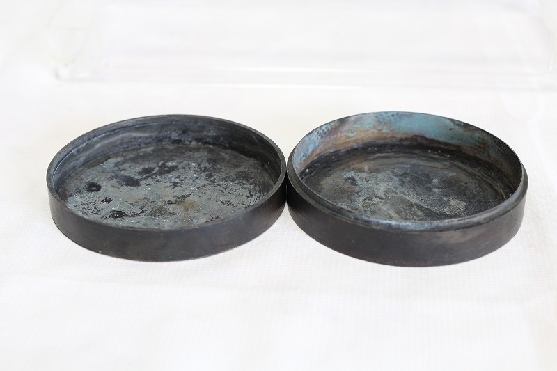 唐物 銅合肉池 中国国民党軍校記念 王柏齢彫刻 盒墨将軍 時代品 美術品