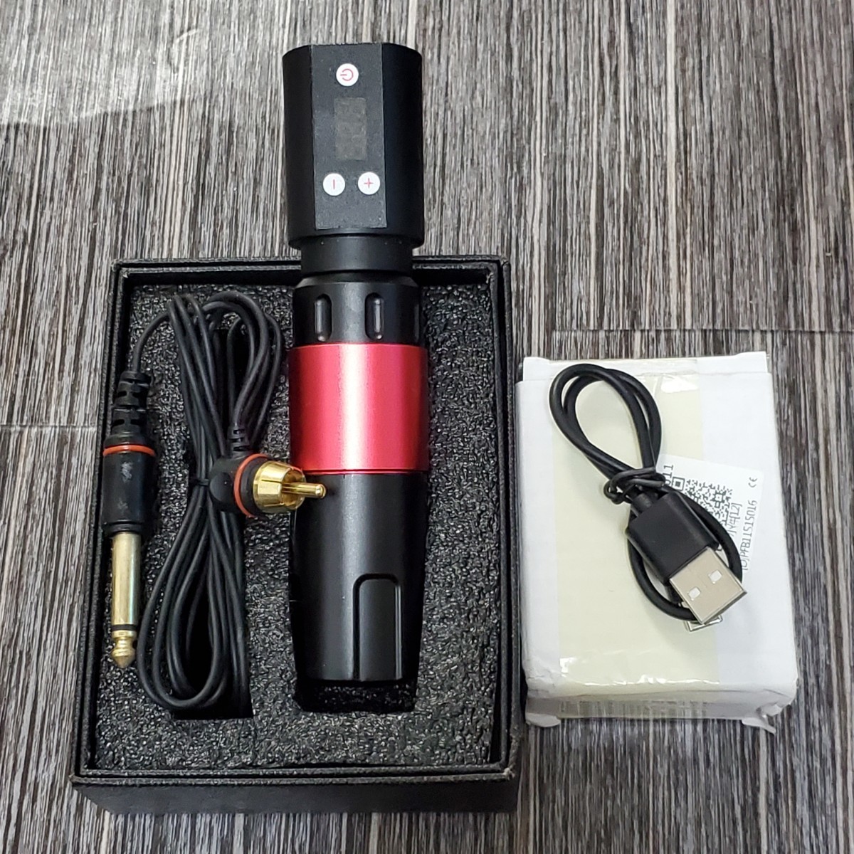 ☆黒☆ロータリーペンマシン＋ワイヤレス電源セット☆15｜おもちゃ 