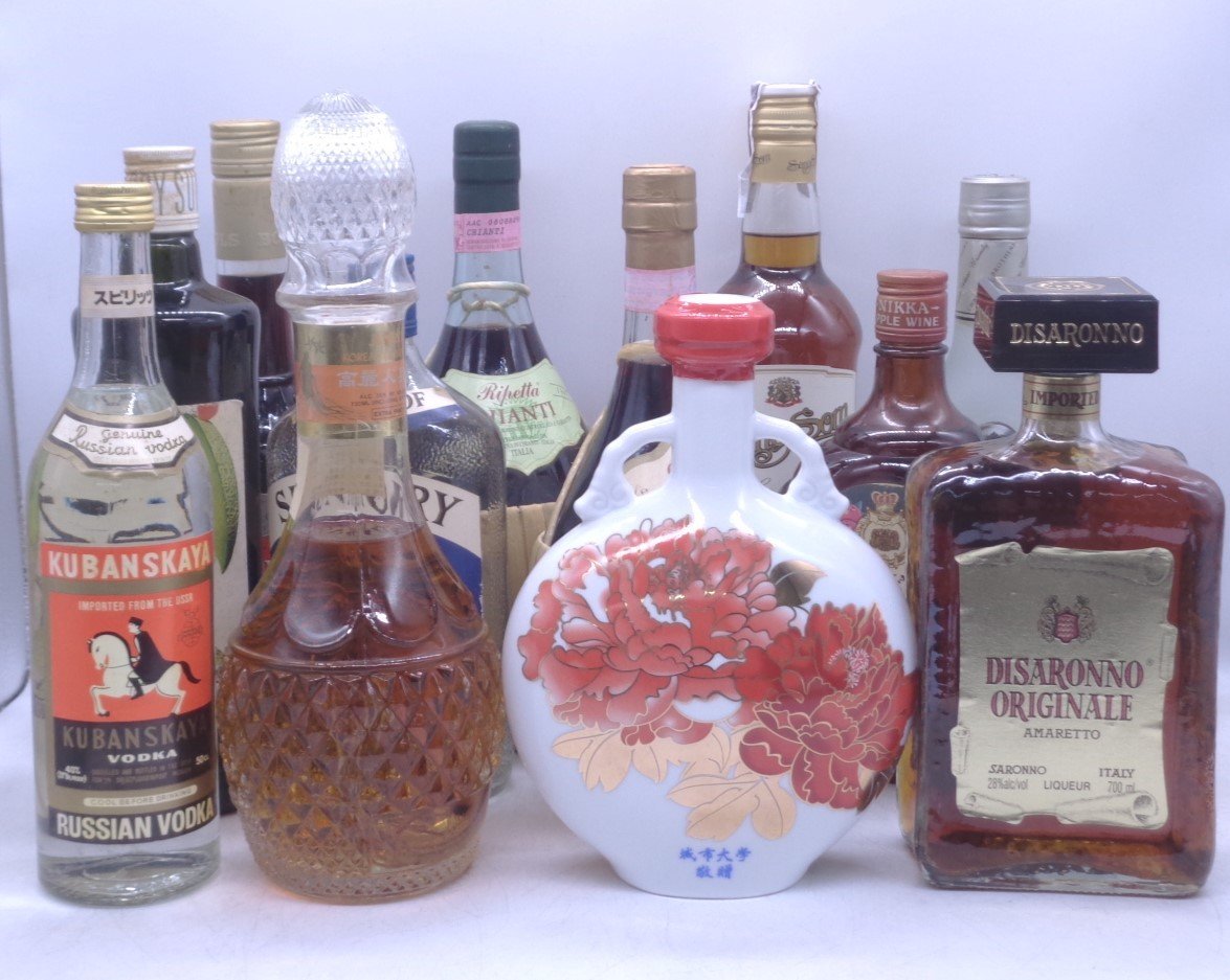 【同梱不可】1円スタート 世界のお酒 12本セット 高麗人参 眞善美 等 古酒 X211225