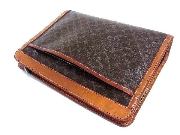 1円スタート 1円 CELINE セリーヌ マカダム柄 PVC×レザー 1円スタート 1円 CELINE セリーヌ マカダム柄 PVC×レザー