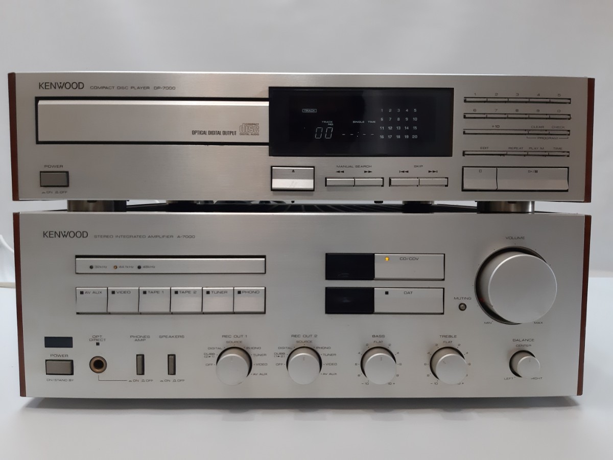  KENWOOD CDデッキ DP-7000 / プリメインアンプ A-7000(KENWOOD)｜売買されたオークション情報、yahooの商品情報をアーカイブ公開 - オークファン KENWOOD