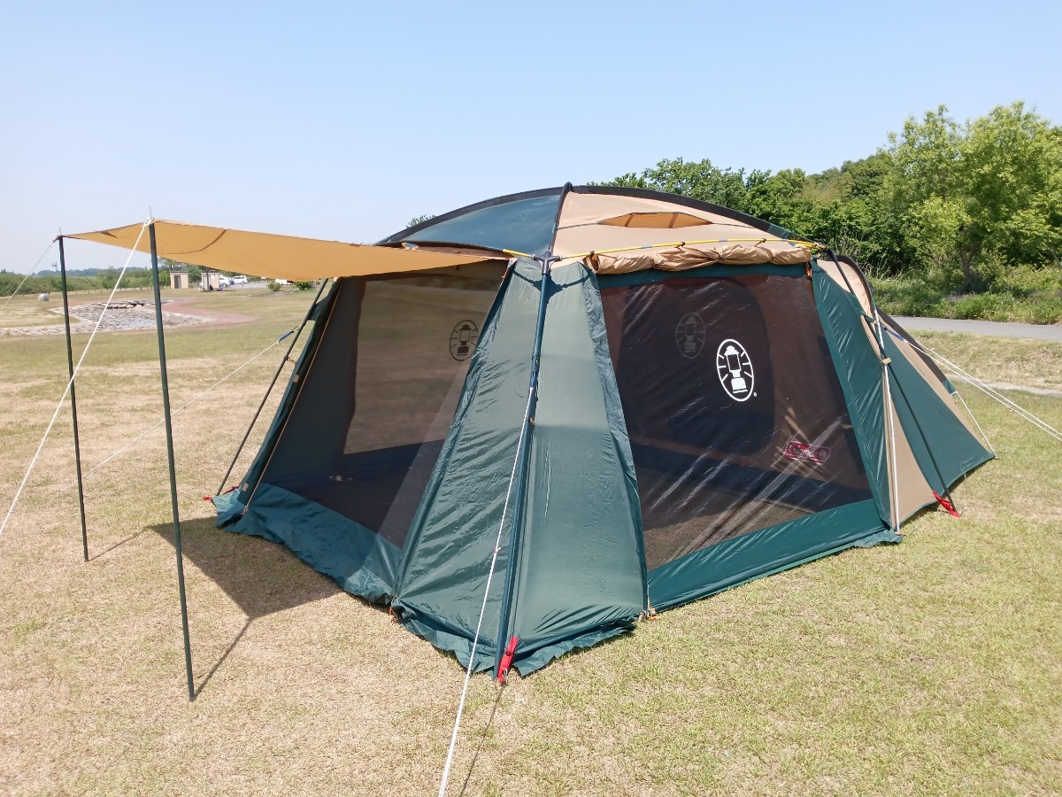 低価，豊富な Coleman コールマン ラウンドスクリーン2ルームハウス