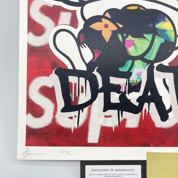 DEATH NYC 世界限定100枚 アートポスター Kaws カウズ ミシュランマン