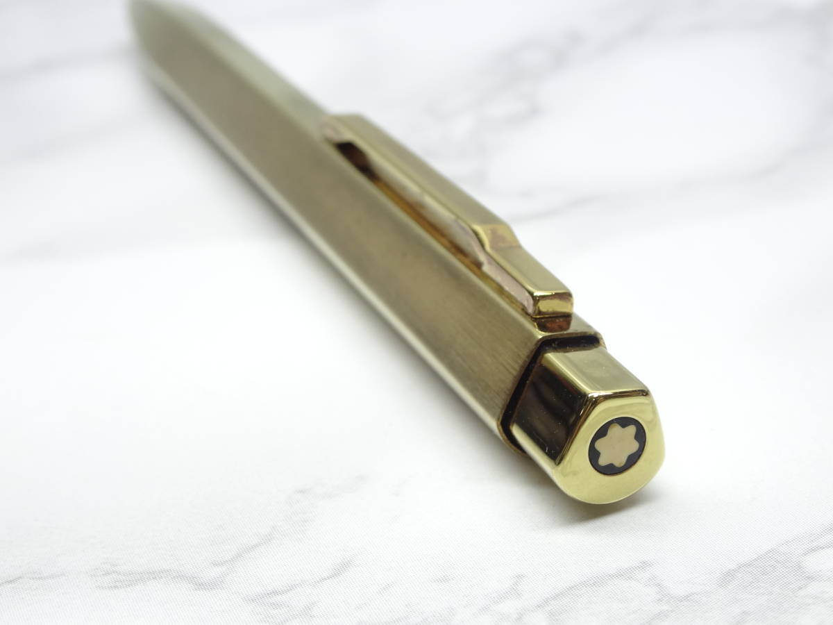 レア 美品モンブラン ☆希少 モンブラン レオナルド チタンゴールド