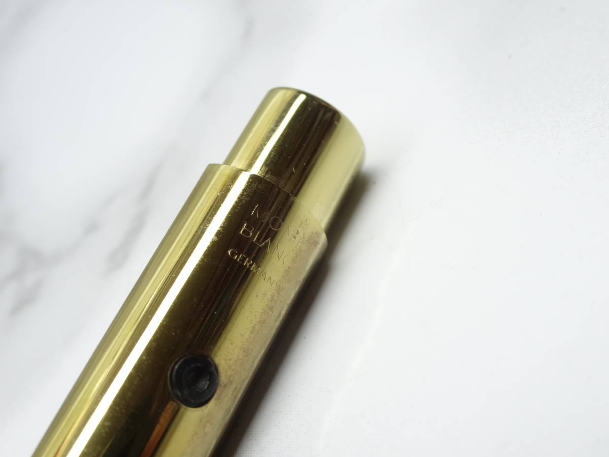 【レア 美品】モンブラン ボールペン レオナルド チタン ゴールド ☆希少 モンブラン レオナルド チタンゴールド ボールペン レア 美品