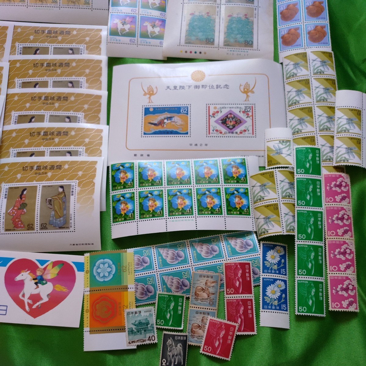 日本切手 記念切手 小型シート いろいろ まとめて 額面8377円 管理番号