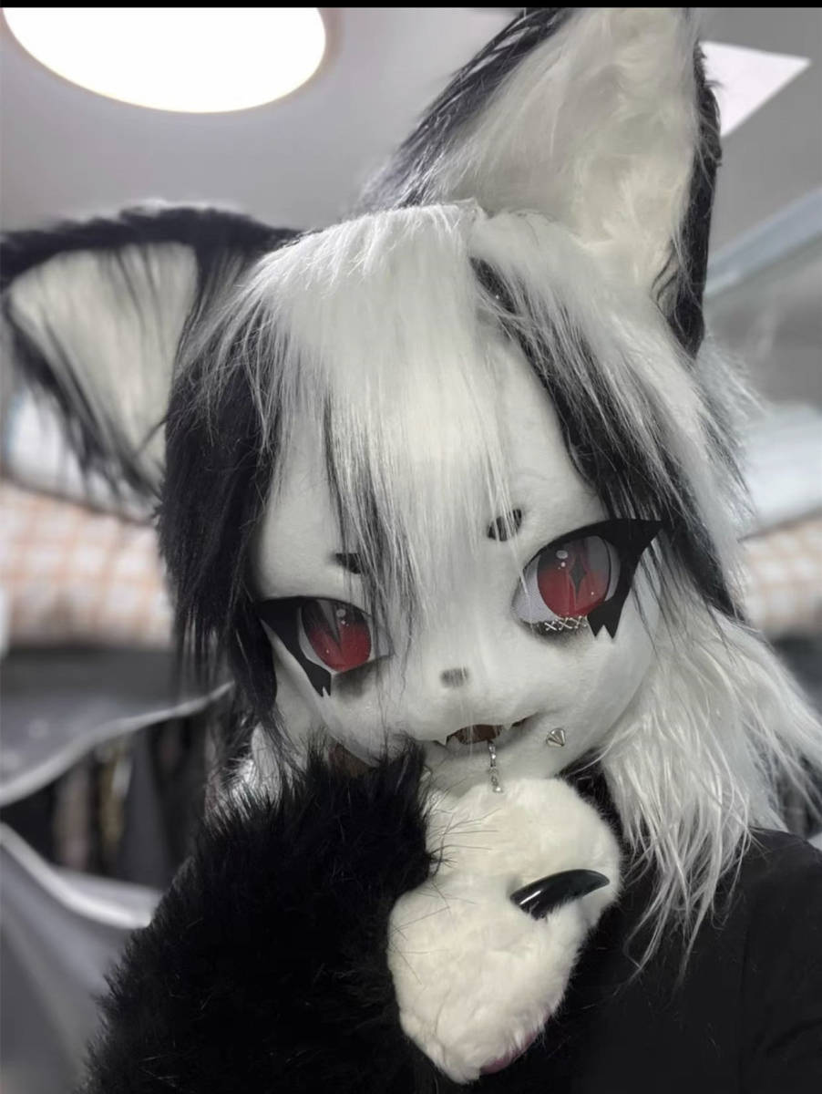 ケモノ fursuit 着ぐるみ コスプレ ファースーツ マスク コスチューム